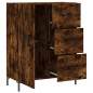 vidaXL Aparador de madera de ingeniería roble ahumado 69,5x34x90 cm