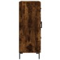 vidaXL Aparador de madera de ingeniería roble ahumado 69,5x34x90 cm
