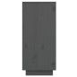vidaXL Aparador de madera maciza de pino gris 60x34x75 cm vidaXL Aparador de madera maciza de pino gris 60x34x75 cm