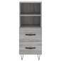 vidaXL Aparador madera de ingeniería gris Sonoma 34,5x34x90 cm vidaXL Aparador madera de ingeniería gris Sonoma 34,5x34x90 cm