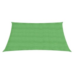 vidaXL Toldo de vela HDPE verde claro 160 g/m² 4/5x3 m