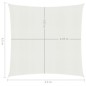 vidaXL Toldo de vela HDPE blanco 160 g/m² 4,5x4,5 m vidaXL Toldo de vela HDPE blanco 160 g/m² 4,5x4,5 m