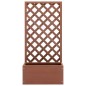 vidaXL Jardinera con enrejado WPC 65x30x135 cm