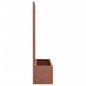 vidaXL Jardinera con enrejado WPC 65x30x135 cm