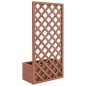 vidaXL Jardinera con enrejado WPC 65x30x135 cm