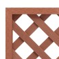 vidaXL Jardinera con enrejado WPC 65x30x135 cm