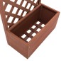 vidaXL Jardinera con enrejado WPC 65x30x135 cm