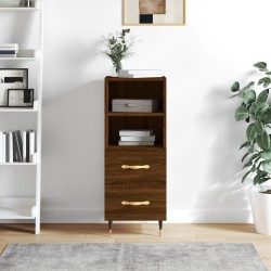 vidaXL Aparador madera de ingeniería marrón roble 34,5x34x90 cm