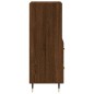 vidaXL Aparador madera de ingeniería marrón roble 34,5x34x90 cm vidaXL Aparador madera de ingeniería marrón roble 34,5x34x90 cm