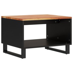 vidaXL Mesa de centro de madera maciza de acacia 60x50x40 cm