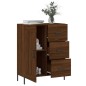vidaXL Aparador de madera de ingeniería marrón roble 69,5x34x90 cm vidaXL Aparador de madera de ingeniería marrón roble 69,5x34x90 cm
