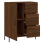 vidaXL Aparador de madera de ingeniería marrón roble 69,5x34x90 cm vidaXL Aparador de madera de ingeniería marrón roble 69,5x34x90 cm