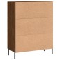 vidaXL Aparador de madera de ingeniería marrón roble 69,5x34x90 cm vidaXL Aparador de madera de ingeniería marrón roble 69,5x34x90 cm