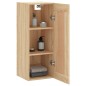 vidaXL Armario de pared madera ingeniería roble Sonoma 34,5x34x90 cm vidaXL Armario de pared madera ingeniería roble Sonoma 34,5x34x90 cm