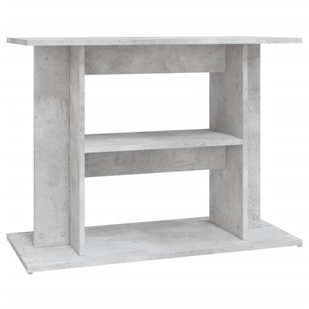 vidaXL Soporte para acuario madera ingeniería gris hormigón 80x35x60cm