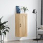 vidaXL Armario de pared madera ingeniería roble Sonoma 34,5x34x90 cm vidaXL Armario de pared madera ingeniería roble Sonoma 34,5x34x90 cm