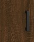 vidaXL Aparador de madera de ingeniería marrón roble 69,5x34x90 cm
