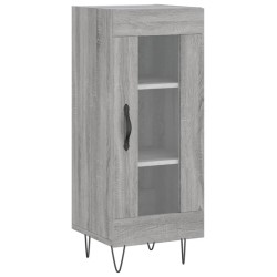 vidaXL Aparador madera de ingeniería gris Sonoma 34,5x34x90 cm