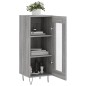 vidaXL Aparador madera de ingeniería gris Sonoma 34,5x34x90 cm vidaXL Aparador madera de ingeniería gris Sonoma 34,5x34x90 cm