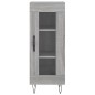 vidaXL Aparador madera de ingeniería gris Sonoma 34,5x34x90 cm vidaXL Aparador madera de ingeniería gris Sonoma 34,5x34x90 cm