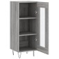 vidaXL Aparador madera de ingeniería gris Sonoma 34,5x34x90 cm vidaXL Aparador madera de ingeniería gris Sonoma 34,5x34x90 cm