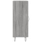 vidaXL Aparador madera de ingeniería gris Sonoma 34,5x34x90 cm vidaXL Aparador madera de ingeniería gris Sonoma 34,5x34x90 cm