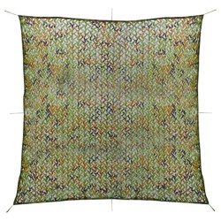 vidaXL Red de camuflaje con bolsa de almacenamiento verde 5x5 m