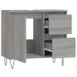 vidaXL Armario de baño madera contrachapada gris Sonoma 65x33x60 cm vidaXL Armario de baño madera contrachapada gris Sonoma 65x33x60 cm