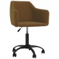 vidaXL Sillas de comedor giratorias 2 unidades terciopelo marrón vidaXL Sillas de comedor giratorias 2 unidades terciopelo marrón