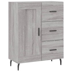 vidaXL Aparador de madera de ingeniería gris Sonoma 69,5x34x90 cm