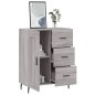 vidaXL Aparador de madera de ingeniería gris Sonoma 69,5x34x90 cm