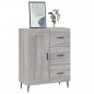 vidaXL Aparador de madera de ingeniería gris Sonoma 69,5x34x90 cm