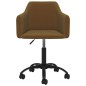 vidaXL Sillas de comedor giratorias 2 unidades terciopelo marrón vidaXL Sillas de comedor giratorias 2 unidades terciopelo marrón