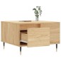 vidaXL Mesa de centro madera contrachapada roble Sonoma 55x55x36,5 cm vidaXL Mesa de centro madera contrachapada roble Sonoma 55x55x36,5 cm