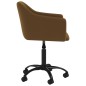 vidaXL Sillas de comedor giratorias 2 unidades terciopelo marrón vidaXL Sillas de comedor giratorias 2 unidades terciopelo marrón