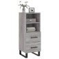 vidaXL Aparador madera de ingeniería gris Sonoma 34,5x34x90 cm vidaXL Aparador madera de ingeniería gris Sonoma 34,5x34x90 cm