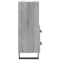 vidaXL Aparador madera de ingeniería gris Sonoma 34,5x34x90 cm vidaXL Aparador madera de ingeniería gris Sonoma 34,5x34x90 cm