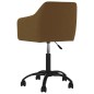 vidaXL Sillas de comedor giratorias 2 unidades terciopelo marrón vidaXL Sillas de comedor giratorias 2 unidades terciopelo marrón