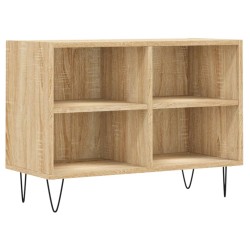 vidaXL Mueble de TV madera de ingeniería roble Sonoma 69,5x30x50 cm