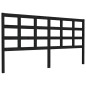 vidaXL Cabecero de cama madera maciza de pino negro 185,5x4x100 cm vidaXL Cabecero de cama madera maciza de pino negro 185,5x4x100 cm