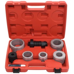 vidaXL Ensanchadores de tuberías 8 piezas acero al carbono y aluminio