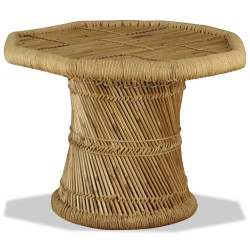 vidaXL Mesa de centro octogonal de bambú 60x60x45 cm