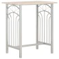 vidaXL Set mesa y sillas altas de cocina 3 piezas madera y acero vidaXL Set mesa y sillas altas de cocina 3 piezas madera y acero