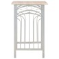vidaXL Set mesa y sillas altas de cocina 3 piezas madera y acero vidaXL Set mesa y sillas altas de cocina 3 piezas madera y acero