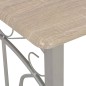 vidaXL Set mesa y sillas altas de cocina 3 piezas madera y acero vidaXL Set mesa y sillas altas de cocina 3 piezas madera y acero