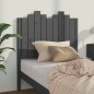 vidaXL Cabecero de cama madera maciza de pino gris 96x4x110 cm vidaXL Cabecero de cama madera maciza de pino gris 96x4x110 cm