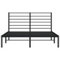 vidaXL Estructura de cama con cabecero metal negro 135x190 cm vidaXL Estructura de cama con cabecero metal negro 135x190 cm