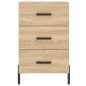 vidaXL Mesita de noche madera de ingeniería roble Sonoma 40x40x66 cm