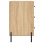 vidaXL Mesita de noche madera de ingeniería roble Sonoma 40x40x66 cm