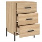 vidaXL Mesita de noche madera de ingeniería roble Sonoma 40x40x66 cm